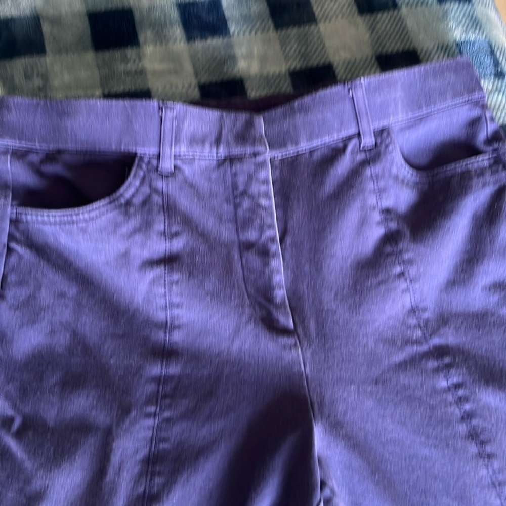 Isaac Mizrahi Live. Cade blue 24/7 stretch pant